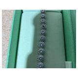 Swarovski Angelic Bracelet - White, Rhodium Plated (1 Crystal Missing)