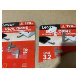Lexar Dual Drive USB-C & USB-A 128GB QTY: 5 USB