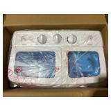 COSTWAY Portable Washing Machine, Twin Tub 20 Lbs Capacity, Compact Laundry Washer(12 Lbs) and Spinner(8 Lbs)