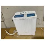 COSTWAY Portable Washing Machine, Twin Tub 20 Lbs Capacity, Compact Laundry Washer(12 Lbs) and Spinner(8 Lbs)