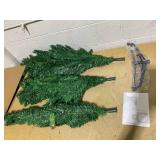 Costway 6.5ft Pre-Lit Hinged Pencil Christmas Tree 250 White Lights