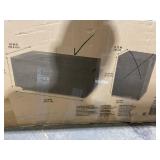 Mainstays 42" Rectangle Black Finish Modern Steel Fire Pit: 42" x 20" 50000 BTU Propane Fire Pit Table with Lid, Tank Hideaway and Cover