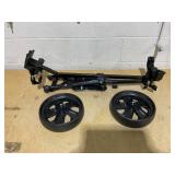 Maxfli 2-Wheel Push CartDimensions (collapsed): 36 x 16 x 14.5 Dimensions (open): 40.5 x 41 x 26.5