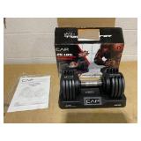 CAP Barbell 25lb. Adjustabell Dumbbell, Quick Select 5-25, Single