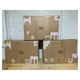 Costway SET OF 6 Patio Folding Sling Back Chairs Camping Deck Garden Beach Brown (6 Chairs)
