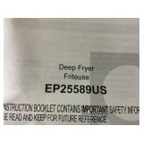 Costway Electric Deep Fryer 5.3 QT/21-Cup Stainless Steel 1700W with Triple Basket