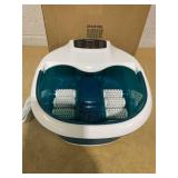 Heated Foot Spa Bath Massager with Bubbles & Rollers, Electric Foot Soaker Tub for Fatigue Release