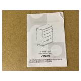 Calverson Brown 5 Drawer 29.88 in. Chest of Drawers
