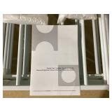 Costway Panel Baby Safe Metal Gate Play Yard Barrier Pet Fence Adjustable White