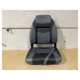 GYMAX Boat Seats Folding Low/High Back with Stainless Steel Screw Included, Fold-Down Boat Captain Chairs for Fishing Yachts