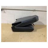 GYMAX Boat Seats Folding Low/High Back with Stainless Steel Screw Included, Fold-Down Boat Captain Chairs for Fishing Yachts