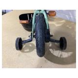 Costway 12" Kids Bike with Training Wheels Adjustable Handlebar & Seat Handbrake Green