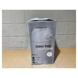 L.A. BABY Magic Diaper Pail - Patented 100% Odor-Free System with Child-Safe Lock - Award-Winning Design - No Refills Required - Works with Regular Trash Bags - White 18x9.5