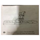 Costway 6-Position Adjustable Floor Chair for Adults Foldable Lazy Sofa for Living Room Grey