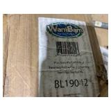 WamBam Fence 4-ft H x 4-in W 4ft Tall Post Vinyl Universal Fence post No Dig (Unassembled
