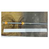 WamBam Fence 4-ft H x 4-in W 4ft Tall Post Vinyl Universal Fence post No Dig (Unassembled