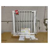 Safety 1st Easy Install Walk Thru Baby Gate for Doorway With Door, Dog Gates, Fits 29"-38", Easy Install 28" Tall, White