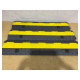 VEVOR 3 PCs Cable Protector Ramp 2 Channel 12000 lbs Load Wire Cable Cover Ramp 38.5 x 11 Slightly Used