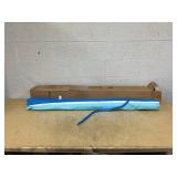 Striped Beach Umbrella and Detachable Pole with a Sand Anchor
