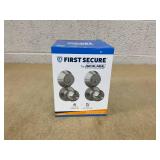 First Secure by Schlage Deadbolt and Keyed Entry Rigsby Door Knob in Stainless Steel