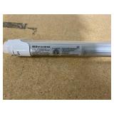 JESLED 4 Count 4FT LED Type A+B Light Bulbs, 24W 3000LM 5000K Daylight White, Plug and Play or Ballast Bypass, 4 Foot Flourescent Tube Replacement, ETL Listed, Dual-end, Clear, Warehouse Lights 4Pack
