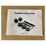 FEIERDUN Adjustable Dumbbells, 20/30/40/45/70/90lbs Free Weight Set with Connector, 5 in1 Dumbbells Set Used as Barbell, Kettlebells, Push up Stand, Weight Plate, Fitness Exercises for Home Gym Suitab