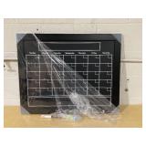 Better Office Products Magnetic Wall Chalkboard Monthly Calendar, Large Chalkboard Calendar, 24" x 30", Wall Mount, with Chalk Marker & Magnets (Solid Black)