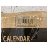 Better Office Products Magnetic Wall Chalkboard Monthly Calendar, Large Chalkboard Calendar, 24" x 30", Wall Mount, with Chalk Marker & Magnets (Solid Black)