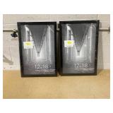 DOAI ART 12x18 Frame 2 Pack, Black 12 x 18 Poster Frame for Horizontal or Vertical Wall Mounting, 12x18 Picture Frame Scratch-proof Safe and Artistic Large Photo Frame Wall Art
