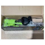 Cordless Leaf Blower,400000RPM Handheld Air Duster with Adjustable Pole,21V Max 4.0Ah*2 Batteries and Charger,Lightweight Air Broom for Easy Debris Removal,Lawn Care and Yard Cleaning,etc. (Green)