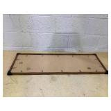 3x39 Wood Frame Brown, Rustic Natural Wooden 39x13in Poster Picture Frame, Distressed 13 x 39inch Woodgrain Gallery Photo Frame with HD Plexiglass, Horizontal Vertical Wall Mounting Display 1pcs