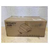 Stainless Steel Litter Box, Metal Litter Boxs with Lid High Sides, XL Extra Large Litter Box for Big Cats