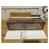 Colima Floating Shelves for Wall Brown Wood Shelf for Bedroom, 36 Inch, 1.3" Thick Floating Book Shelves Set of 3