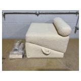 Split Ottoman Dog Ramp, 2-in-1 Lightweight Folding Dog Stairs