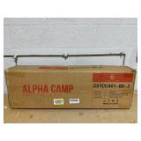 LOT OF 2 ALPHA CAMP Oversized Mesh Back Camping Folding Chair Heavy Duty Support 350 LBS