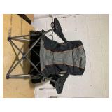 LOT OF 2 ALPHA CAMP Oversized Mesh Back Camping Folding Chair Heavy Duty Support 350 LBS