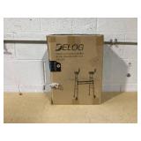 Delog Narrow Folding Walker for Seniors, 3 in 1 Folding Walker with 5 Front Wheels