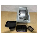 Cat Stainless Steel Litter Box No Top 1 Cat