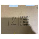 NeatiEase Upgraded (White) Shed Windows 2 Pack, Windows with Tempered Glass and Stainless Steel Screen for Shed, 36" 36
