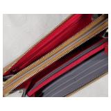 Dooney & Bourke Gray Leather Wristlet Wallet Purse