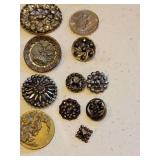 Spectacular Antique Steel Cut and Pierced Metal Button Collection