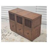 Asian Influence Vented Storage Chest Pair