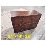 Asian Influence Vented Storage Chest Pair