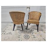 Rattan Barrel Accent Chairs from Pier One