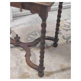 Antique Barley Twist Writing Desk  Cadillac Cabinet Co.
