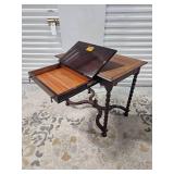 Antique Barley Twist Writing Desk  Cadillac Cabinet Co.