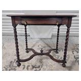Antique Barley Twist Writing Desk  Cadillac Cabinet Co.
