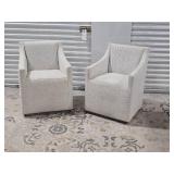 Bernhardt Furniture Co. Highland Park Swivel Armchairs, A