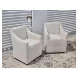 Bernhardt Furniture Co. Highland Park Swivel Armchairs, A