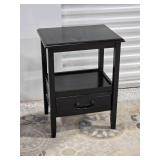 Chic Black Accent Table Pair